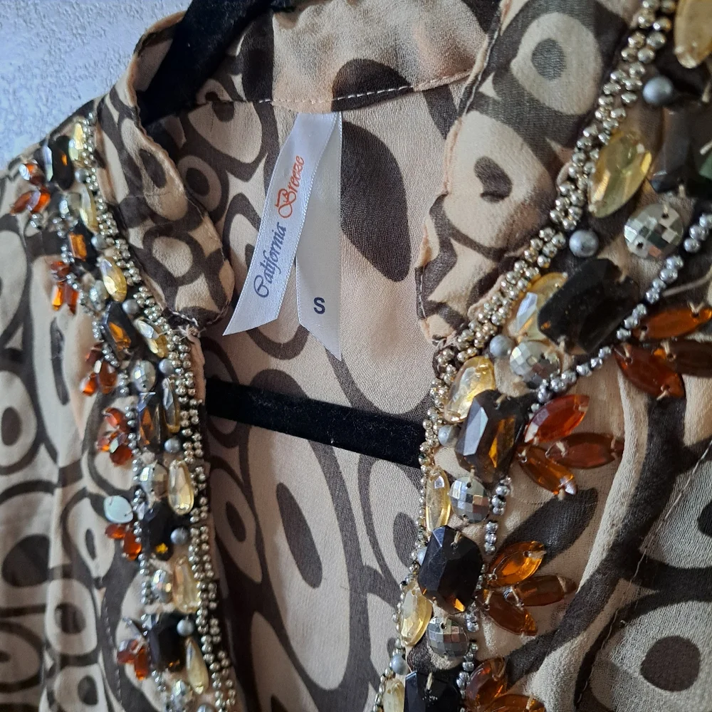 Chic Circular Patterned Women's Tunic - Picture 5 of 6